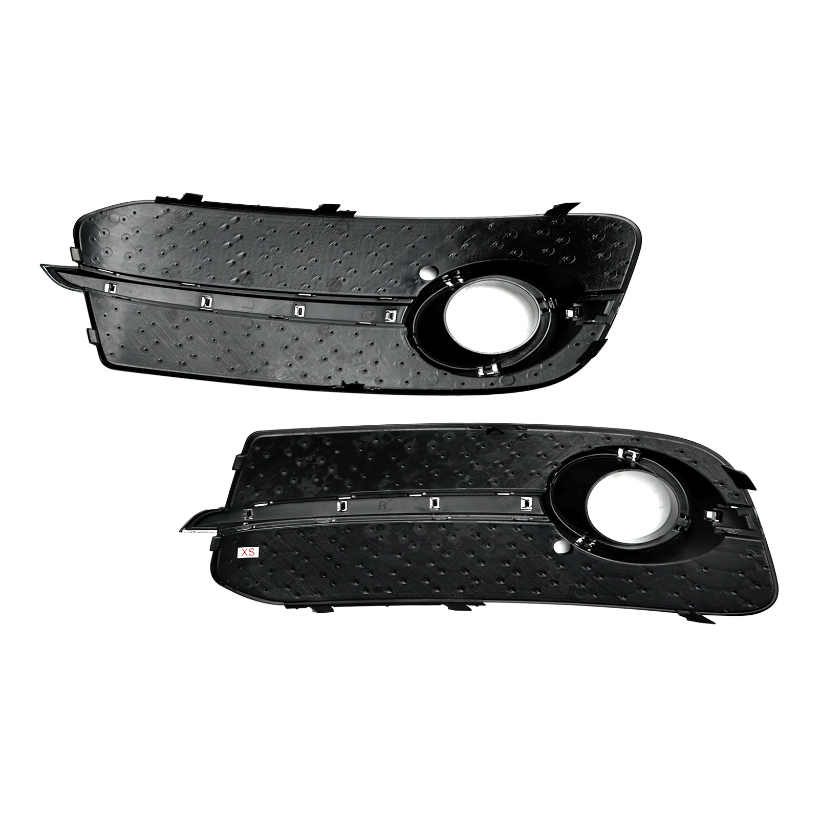 2013-2017 Audi Q5 Standard Version Front Bumper Fog Light Grille Grill — Pair (8R0807681M / 8R0807682J)