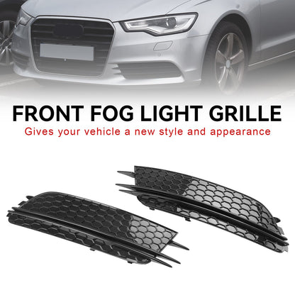 2012-2015 Audi A6 C7 Sedan Avant Standard Version Front Fog Light Cover Bezel Grille — Pair (7911070549)