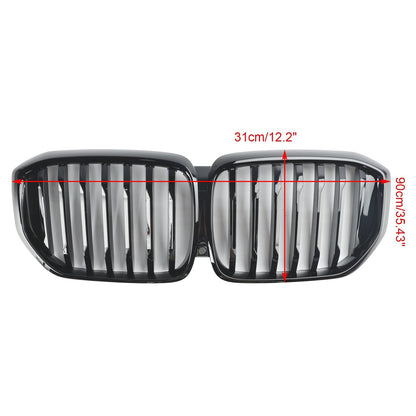 2024+ BMW X5 G05 LCI Gloss Black Front Bumper Kidney Grille