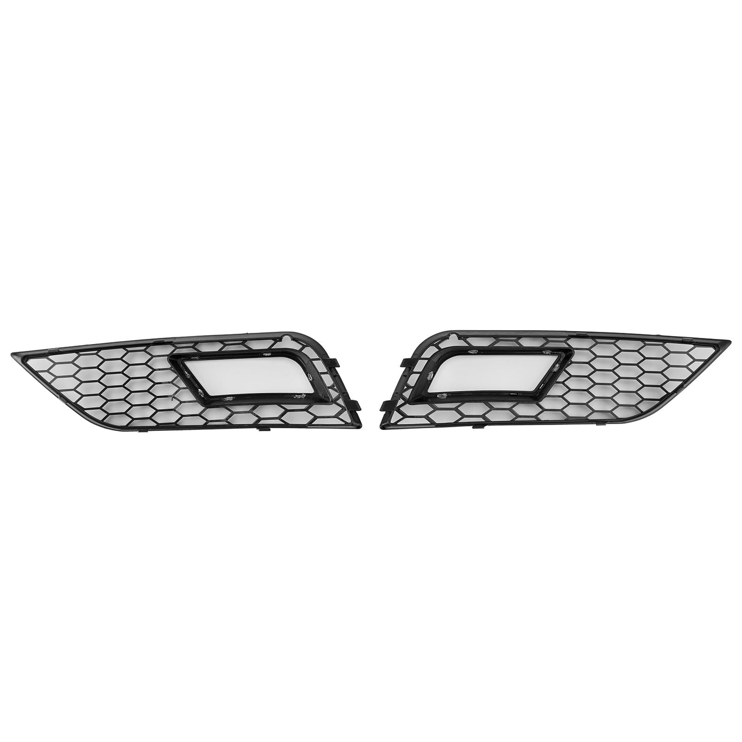 2013-2015 Audi A4 B8.5 Honeycomb Style Fog Light Cover — Pair (8K0807681K / 8K0807682K)