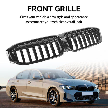 2023-2024 BMW 3 Series G20 G21 G28 320i 330i M340i Gloss Black Front Kidney Grille (LCI)