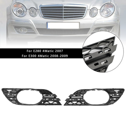 2007-2009 Mercedes-Benz E-Class W211 E320 E350 E550 E63 Fog Light Trim Set — Pair (2118850822)