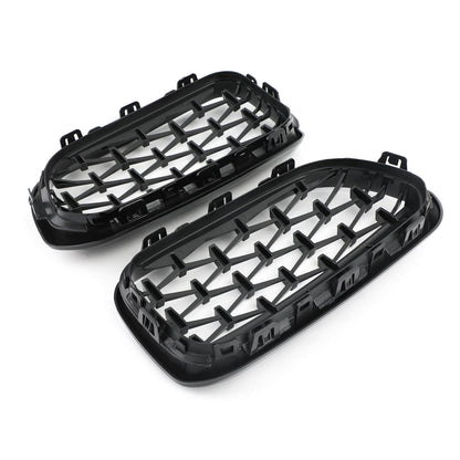 2015-2017 BMW 1 Series F20 F21 Meteor Black Front Kidney Grille