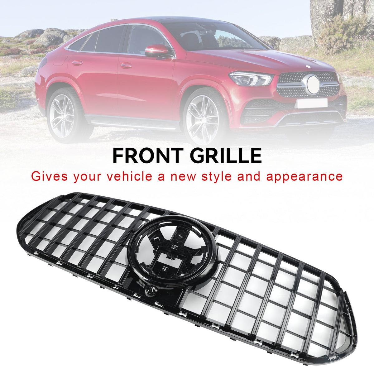 2019-2024 Mercedes-Benz GLE-Class C167 Coupe Front Bumper Grille