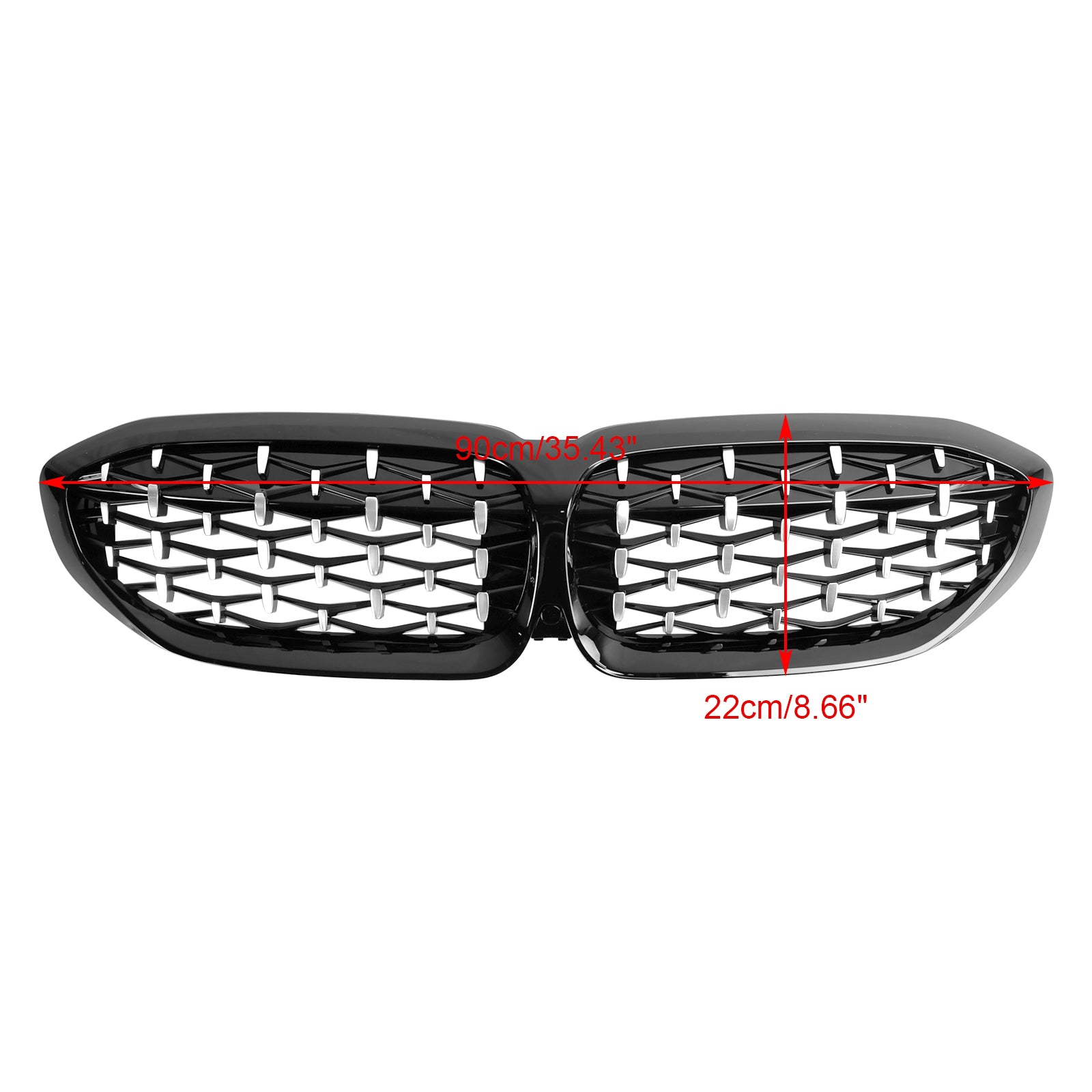 2019-2022 BMW 3 Series G20 G28 Diamond Front Kidney Grille (51138072085)