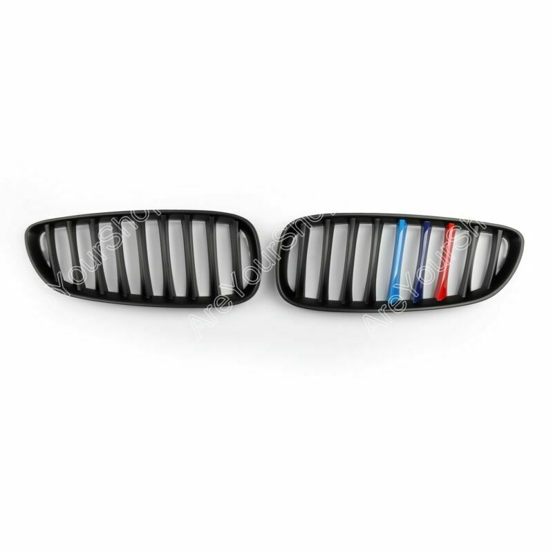 2Pcs M-Color Matte Black Front Kidney Grille Grill For 2009-2016 BMW Z4 E89
