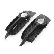 2011-2014 Audi A1 8X S-Line Front Bumper Fog Light Cover Grille — Pair (8X0807682B)