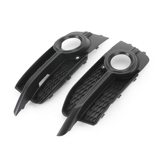 2011-2014 Audi A1 8X S-Line Front Bumper Fog Light Cover Grille — Pair (8X0807682B)