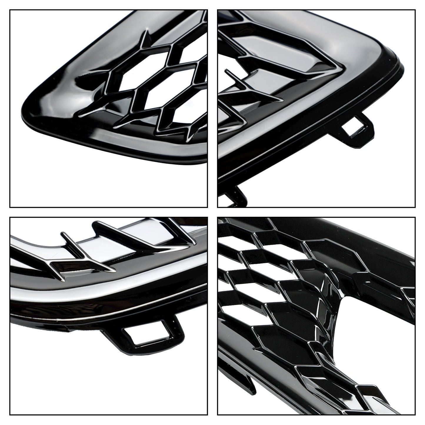 2015-2018 Ford Focus 2PCS Front Bumper Fog Light Lamp Cover Bezel Grille F1EZ15266D F1EZ15266G