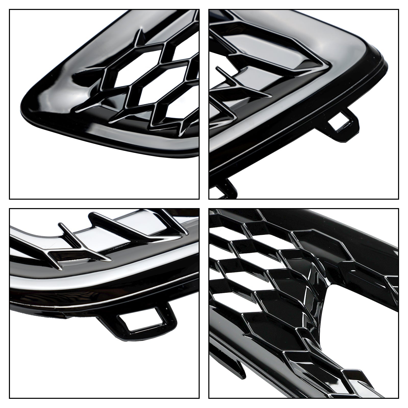 2015-2018 Ford Focus 2PCS Front Bumper Fog Light Lamp Cover Bezel Grille F1EZ15266D F1EZ15266G