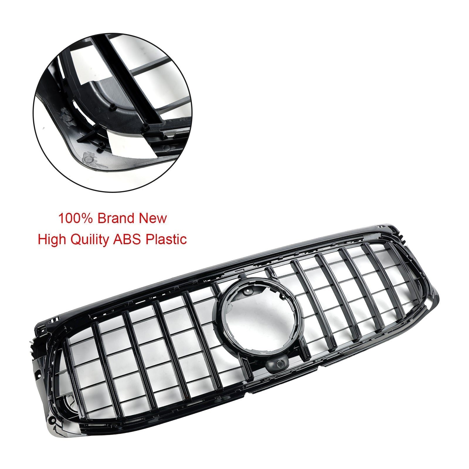 2020-2023 Mercedes-Benz GLB-Class X247 AMG-Line Gloss Black Front Bumper Grille
