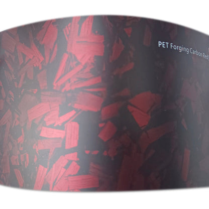 Forged Carbon Red Texture Vinyl Wrap (PET liner)