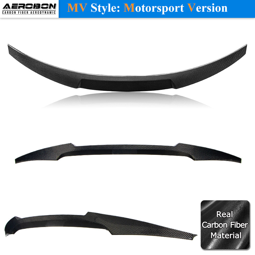 AeroBon Carbon Fiber Trunk Spoiler BMW 3 Series E92 (2006-2013) MV - multi-angle product view