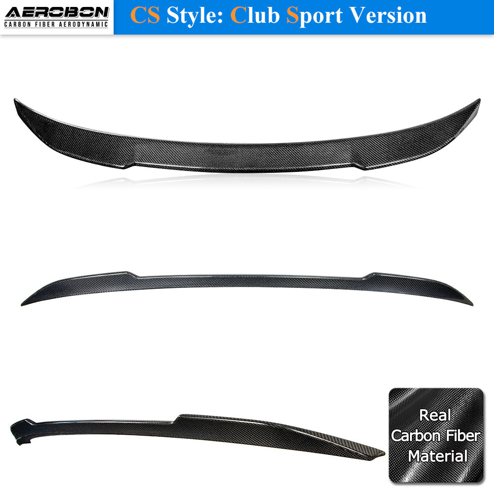 AeroBon CF Trunk Spoiler BMW 2 Series F22 / M2 F87 (2014-2021) CS - installed on vehicle