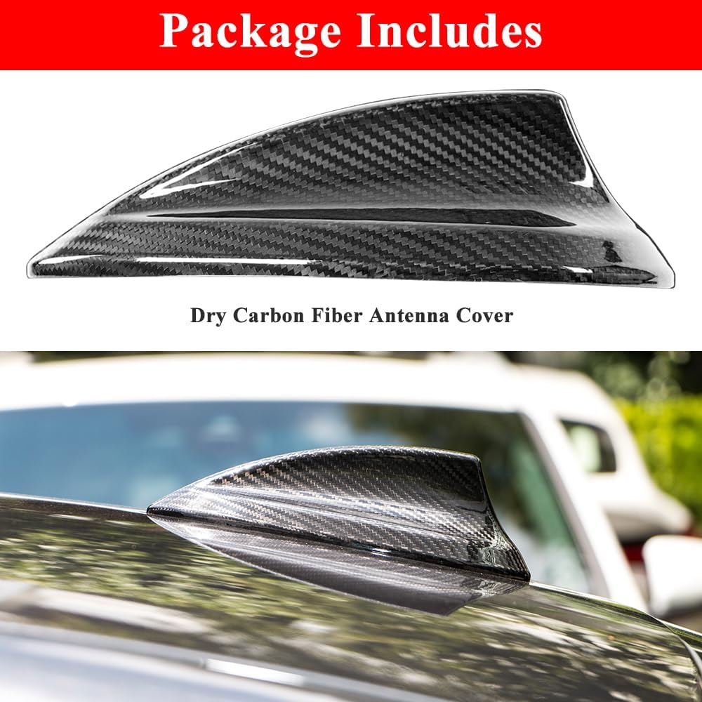Dry Carbon Fiber Antenna Cover for BMW F22 F30 F32 F36 F80 F82 Shark Fin