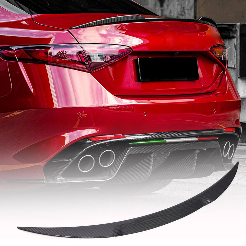 Alfa Romeo Giulia 952 2015-2022 Rear Trunk Spoiler Real Carbon Fiber