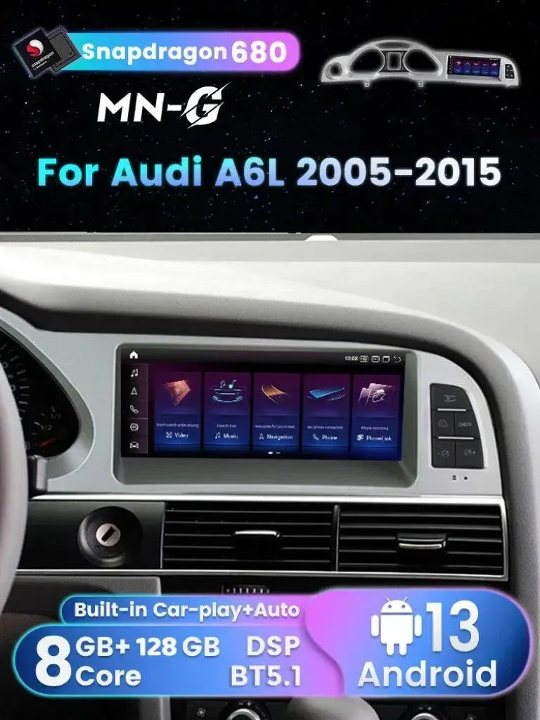 Apple CarPlay & Android Auto Android Screen Upgrade - 2005- 2011 Audi A6