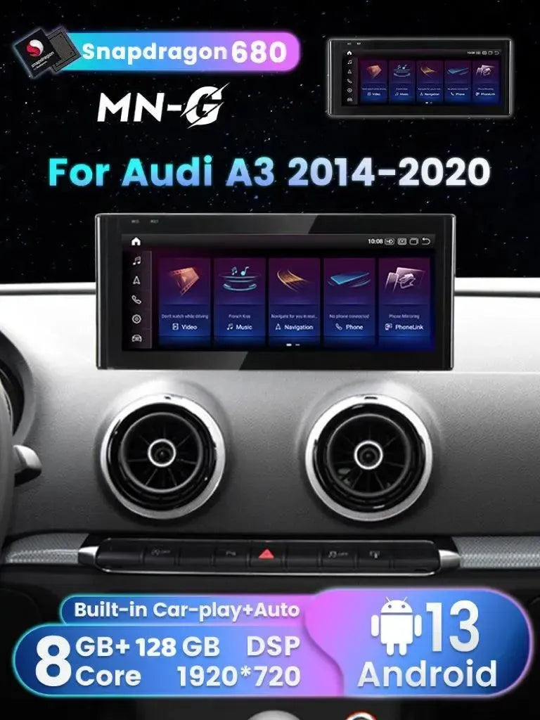Apple CarPlay & Android Auto Android Screen Upgrade - 2014-2020 Audi A3