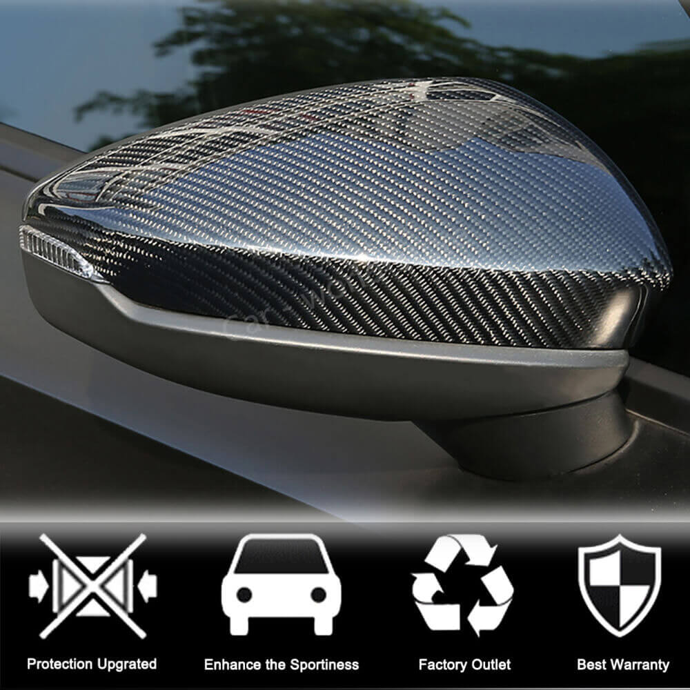 Audi A3 Sline S3 RS3 8Y Sedan 2021UP Mirror Cover Caps LHD Carbon Fiber