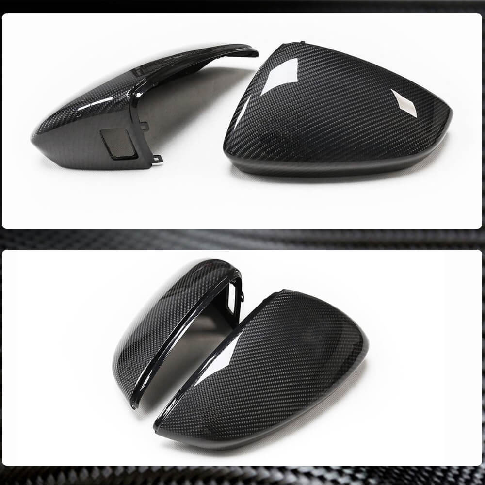 Audi A3 Sline S3 RS3 8Y Sedan 2021UP Mirror Cover Caps LHD Carbon Fiber