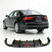 Audi A4 B8 Base Sedan Pre-facelift 2008-2011 Rear Bumper Diffuser Carbon Fiber