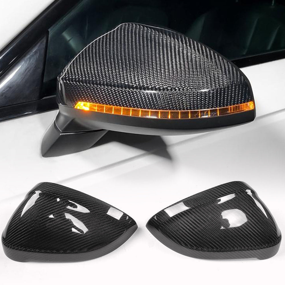 Audi A4 B9 S4 A5 S5 RS5 2017-2022 Mirror Covers Replacment Style Carbon Fiber