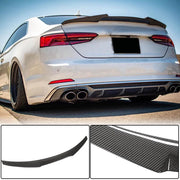 Audi A5 (Quattro) Sline S5 B9 Coupe 2017-2020 Rear Trunk Spoiler Carbon Fiber