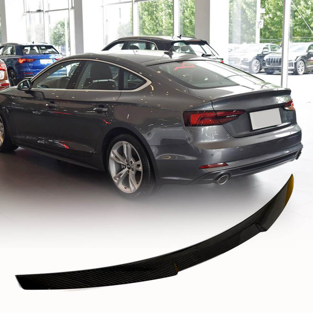 Audi A5 S5 RS5 B9 4-Door 2017-2023 Rear Trunk Spoiler Dry Carbon Fiber