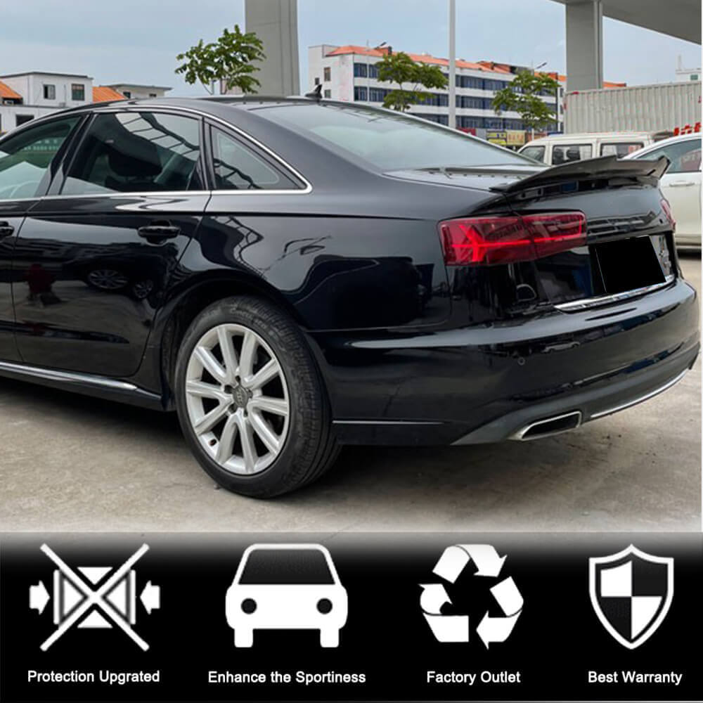Audi A6 Sline S6 C7 C7.5 Sedan 2012-2019 Rear Trunk Spoiler Carbon Fiber/FRP