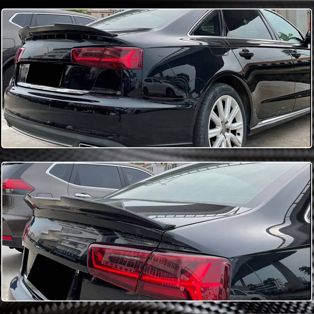 Audi A6 Sline S6 C7 C7.5 Sedan 2012-2019 Rear Trunk Spoiler Carbon Fiber/FRP