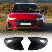 Audi A6/S6/RS6/A7/S7/RS7/A8/S8 4-Door 2019-2023 Mirror Covers Replacement Style Carbon Fiber