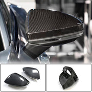Audi A6 S6 RS6 (C8) A7 S7 RS7 (4K8) A8 S8 (D5) (Quattro) Replacement Mirror Covers LHD Dry Carbon Fiber