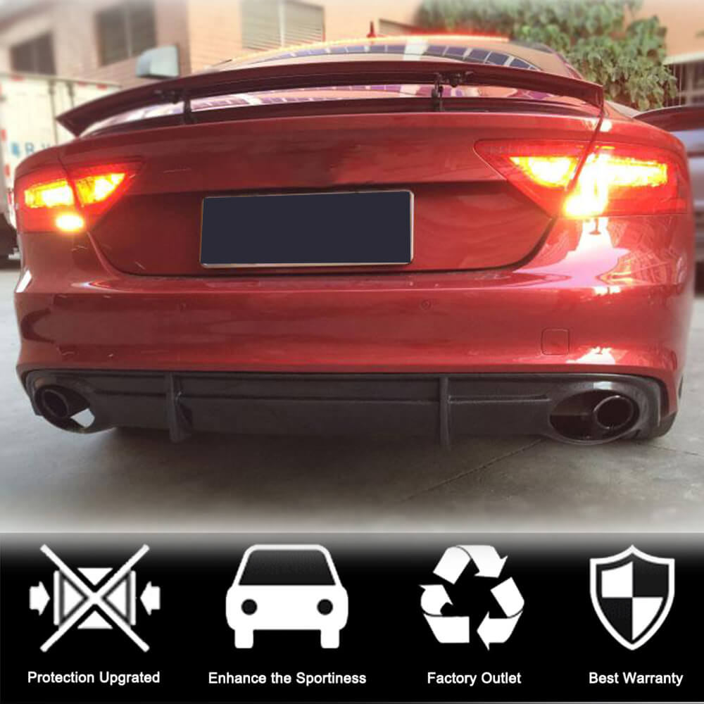 Audi A7 Sline Sportback 2011-2014 Rear Bumper Diffuser Carbon Fiber