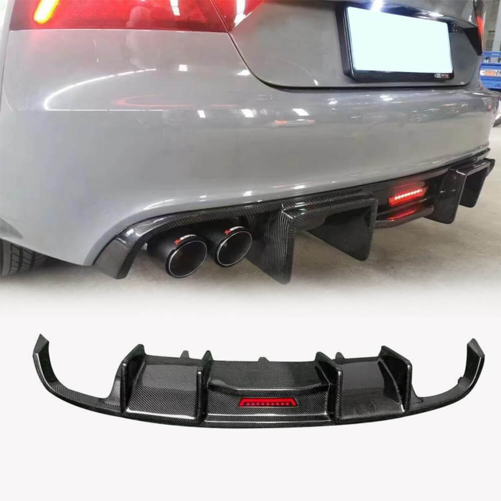 Audi A7 Standard 2012-2015 Carbon Fiber Rear Bumper Diffuser Lip