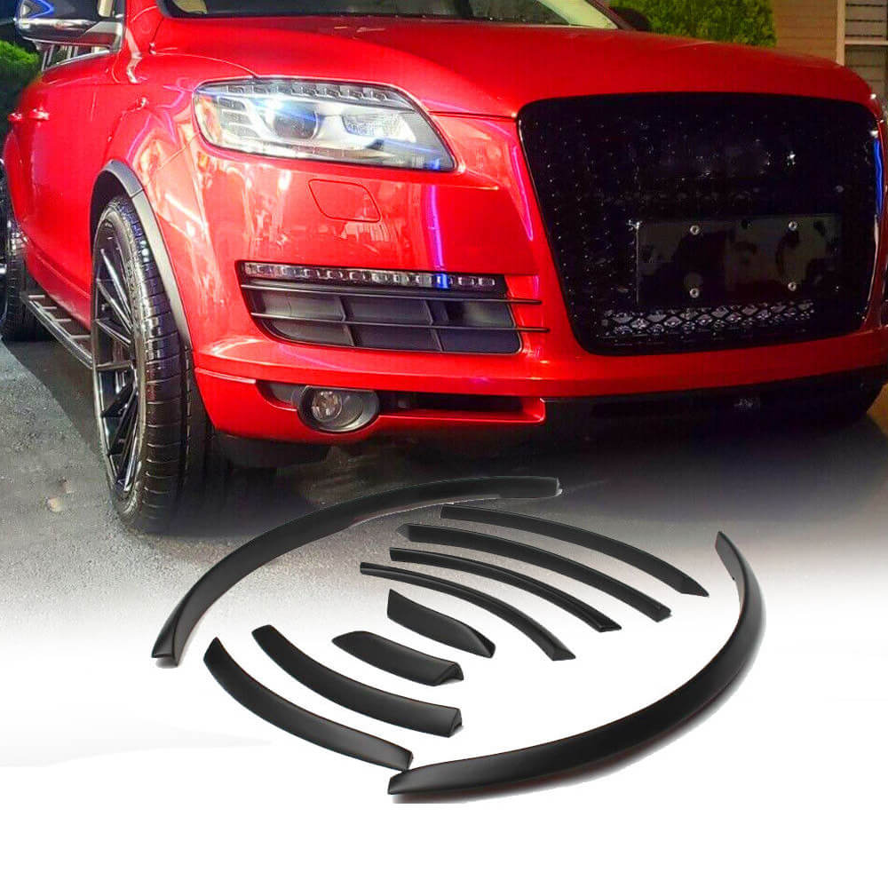 Audi Q7 SQ7 Sline 2006-2015 Wheel Arch Fender Flares Glossy Black PU