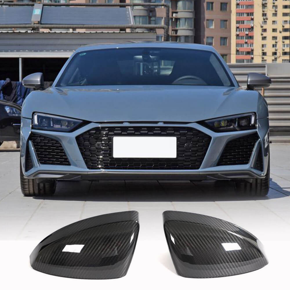 Audi R8 2023UP Mirror Covers Replacement Style Dry Carbon Fiber