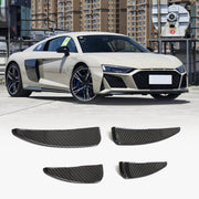 Audi R8 V10 Coupe Spyder Convertible 2Door 2023+ Front Bumper Vents Dry Carbon Fiber