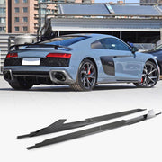 Audi R8 V10 Coupe Spyder Convertible 2Door 2023UP Side Skirts Dry Carbon Fiber
