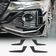 Audi RS5 Coupe 2 Door 2021-2025 Front Bumper Splitters Dry Carbon Fiber