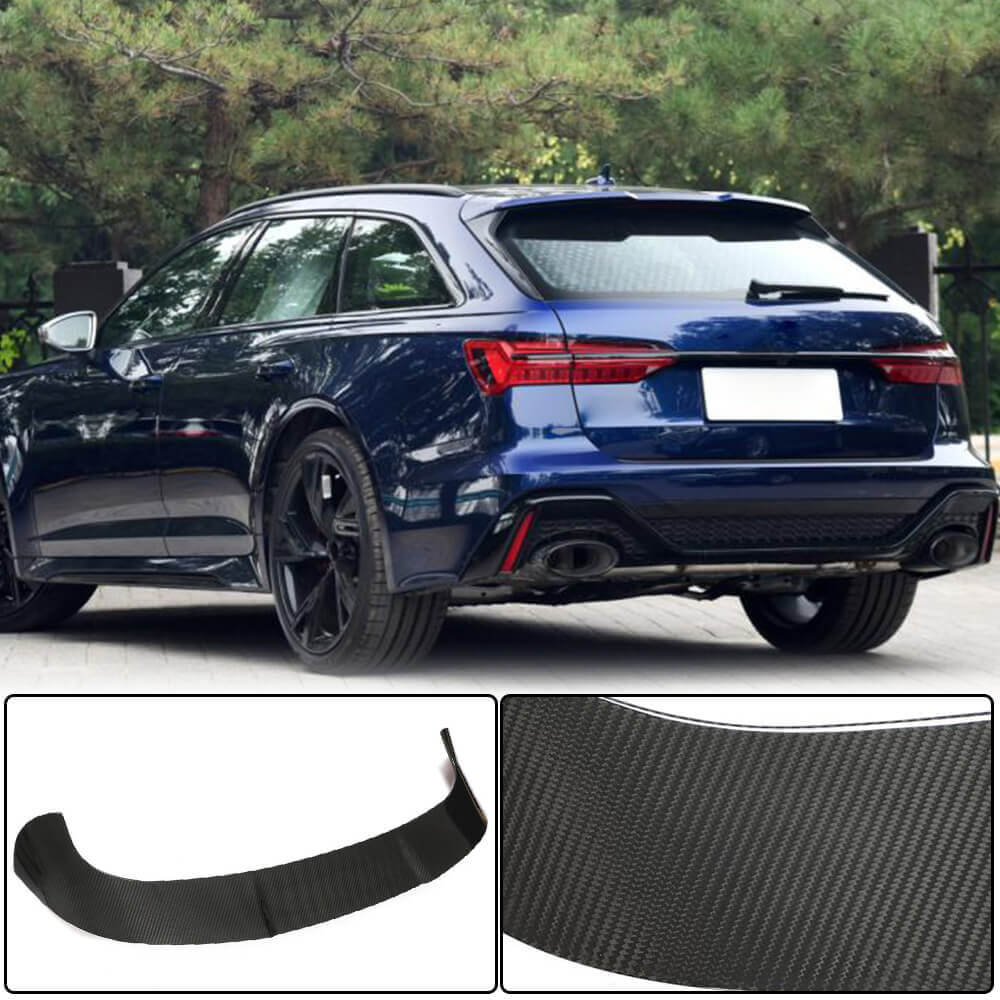 Audi RS6 C8 Avant 2019-2022 Rear Roof Spoiler Dry Carbon Fiber