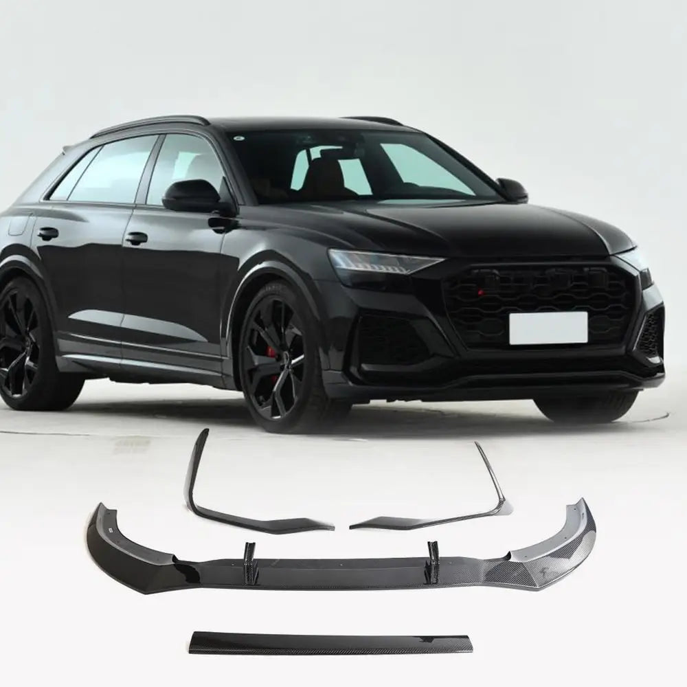 Audi RSQ8 Base Sport Utility 4-Door 2021+ Front Bumper Lip Carbon Fiber