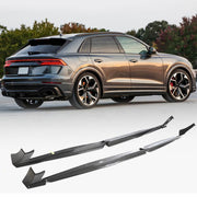 Audi RSQ8 RS Q8 Base Sport Utility 4-Door 2021-2023 Side Skirts Carbon Fiber