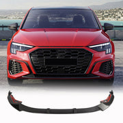 Audi S3 8Y Sedan 2021-2023 Front Bumper Lip Dry Carbon Fiber