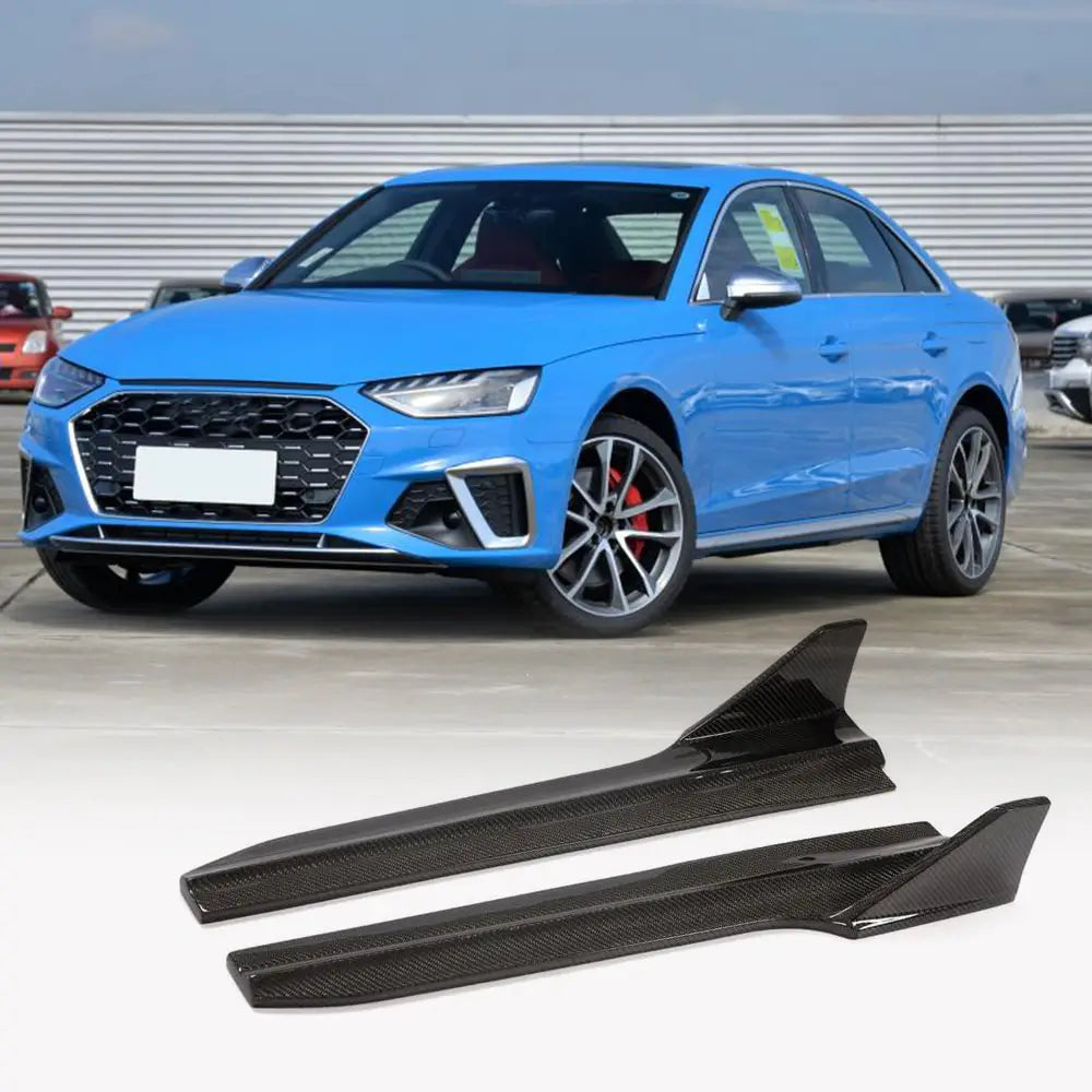 Audi S4 A4 Sline B9 Sedan Facelift 2020-2021 Side Skirts Carbon Fiber