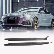 Audi S5 4 Door 2020-2021 Side Skirts Carbon Fiber