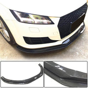 Audi TT MK3 8S Base 2015-2019 Front Bumper Lip Carbon Fiber