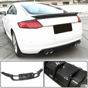 Carbon Fiber Rear Bumper Diffuser for Audi TT MK3 8S Base 2015-2019