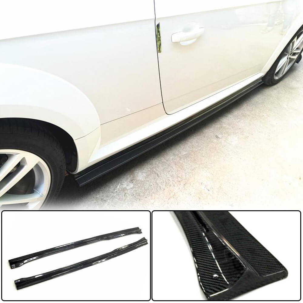 Audi TT MK3 8S Base 2015-2019 Side Skirts Carbon Fiber