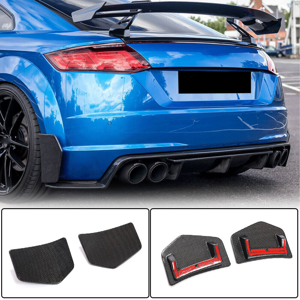 Audi TT Sline TTS TTRS MK3 8S 2015-2018 Rear Bumper Splitters Carbon Fiber