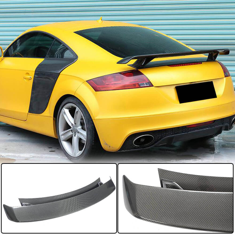 Audi TT TTS Sline MK2 8J Pre-facelift 2008-2014 Rear Trunk Spoiler Carbon Fiber